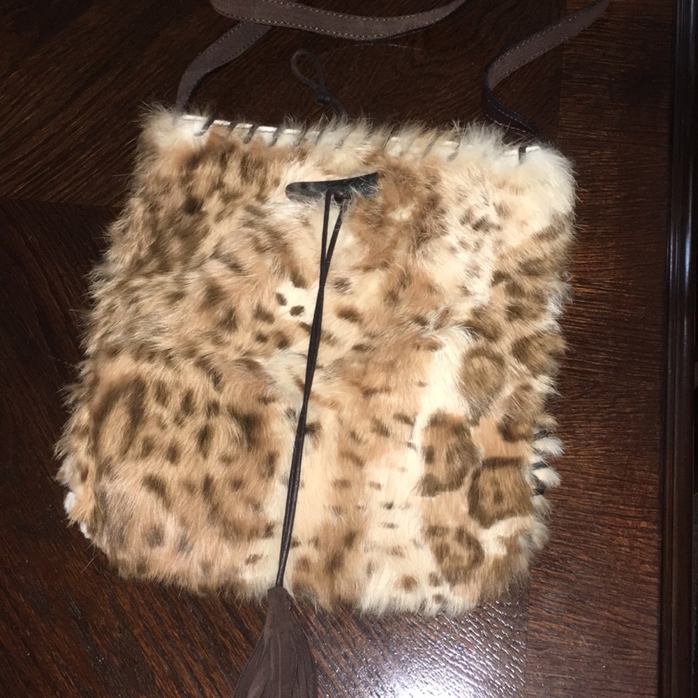 Alfredo Picchi  Italian Made Real Fur & Suede Hobo